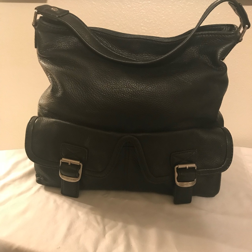 MICHAEL Michael Kors Black Leather Hand bag